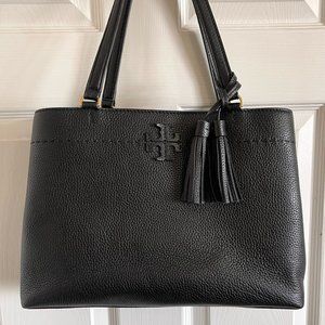 Authentic tory burch black tote bag